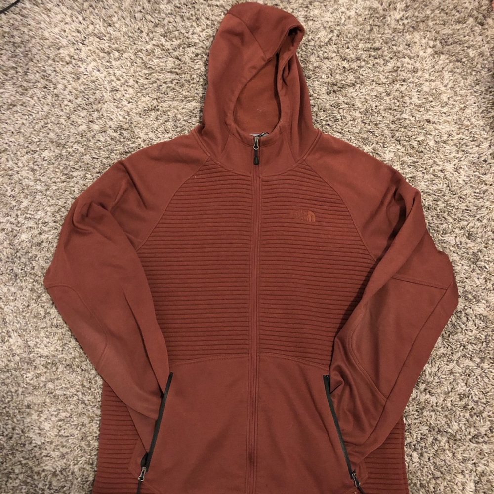 Full-Zip Ribbed Hoodie